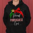 Proud Portuguese Girl Portugal Kapuzenpullover für Damen