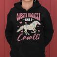 Questa Ragazza Ama I Cavalli Felpa con cappuccio da donna