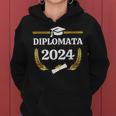 Ragazza Maturata Diplomata Esame Diploma Maturità 2024 Felpa con cappuccio da donna