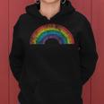 Rainbow Intage Retro 80S Style Girls S Kapuzenpullover für Damen