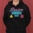 Retro Senior Sunrise 2025 High School 12Th Twelfth Grade Women Hoodie