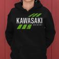 Retrointage Kawasaki Green City For Or Women Kapuzenpullover für Damen