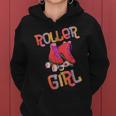 Roller Skate Roller Girl Corsa Con Pattini A Rotelle Anni '80 Felpa con cappuccio da donna