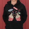 Saranghae Kpop Finger Heart For Girls Kpop Fan Kapuzenpullover für Damen