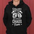 Schwester Und Bruder Das Perfekt Chaos Team Kapuzenpullover für Damen