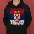 Serbia Flag For And Serbia Kapuzenpullover für Damen