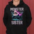 Shark Monster Truck Sister Monster Truck Are My Jam Truck Women Hoodie