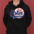 Sister Of Rookie 1St Birthday Baseball Theme Matching Party Women Hoodie