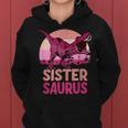 Sister Saurus Sister Saurus Dinosaur Family Kapuzenpullover für Damen