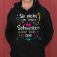 So Sieht Die Beste Große Kleine Middle Schwester Der Welt Kapuzenpullover für Damen