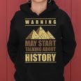 Talk About History Teacher Profesor De Historia Sudadera con capucha para mujer