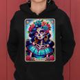 Tarot Card Dia De Los Muertos Woman Catrina Day Of The Dead Women Hoodie