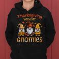 Thanksgiving With My Gnomies Fall Gnome Family Kid Women Hoodie