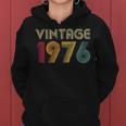 Vintage 1976 45Th Birthday 45 Years Old Retro Felpa con cappuccio da donna