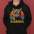 Vintage Cat Music For Nage Girls Children Karma Kapuzenpullover für Damen