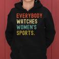 Vintage Retro Sport Lover Todos Relojes Deportes Sudadera con capucha para mujer