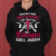 Women's Hunter Reich Mir Das Gewehr Die Queen Will Hagen S Kapuzenpullover für Damen