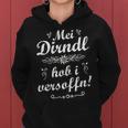 Women's Mei Dirndl Hob Iersoffn Oktoberfest Sayings Women's Kapuzenpullover für Damen