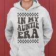 In My Auntie Era Retro Groovy Cool Aunt Auntie Club Gray Kapuzenpullover für Damen