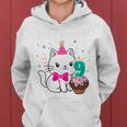 Bambino Tema Per Il 9° Compleanno Della Ragazza Gattino Buon Compleanno A Me Felpa con cappuccio da donna
