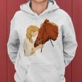 Cavallo Bambina Ragazza Equitazione Western Regalo Amore Felpa con cappuccio da donna