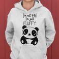 Con Texto En Inglés Im Not Fat Im Just Fluffy Panda Hombre Sudadera con capucha para mujer