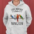 Coole Mädchen Lieben Papageien Kapuzenpullover für Damen