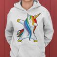 Dabbing UnicornBambina Donne Bambini Arcobaleno Unicorns Felpa con cappuccio da donna