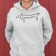 Dachshund Single Line Dog Owner Mummy Kapuzenpullover für Damen