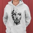 Donne Disegno Illustrazione Arte Astratto Grafico Umano Donne Felpa con cappuccio da donna