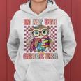 In My Fifth Grade Era Back To School Owl Groovy 5Th Grade Felpa con cappuccio da donna