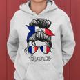 French Girls France Fille Française France French Flag Kapuzenpullover für Damen