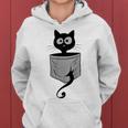 Gatto Maglietta Del Gatto Maglietta Del Gatto Camicia Del Gatto Donne Divertenti Del Gatto Felpa con cappuccio da donna