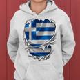 Greece Flag Greek Greece Flag For Women Kapuzenpullover für Damen