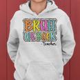 Groovy Bruh We Back Teachers Dalmatian Dots Back To School Women Hoodie
