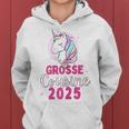 Ich Werde Große Cousin 2025 Unicorn Girls' Cousin Blue Kapuzenpullover für Damen