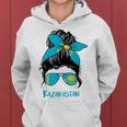 Kazakhstan Girl Kazakhstan Girl Kazakhstan Woman Flag Kapuzenpullover für Damen