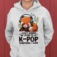 Kpop Red Panda Amante K-Pop Articoli Moda Bias Dramma Coreano Felpa con cappuccio da donna