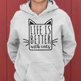 Life Is Better With Cats For And Women Kapuzenpullover für Damen