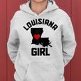 Louisiana New Orleans Heart State Map Pride Girl Felpa con cappuccio da donna