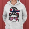 Norwegian Girl Norway Roots Norway Flag Kapuzenpullover für Damen