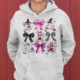 Pink Ghost Bow Coquette Halloween Spooky Season Girls Women Hoodie