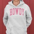 Preppy Cowgirl Varsity Pink Howdy Western Girls Women Hoodie