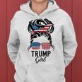 Sí Soy Una Chica De Trump Superarlo Elecciones Trump 2024 Cuello Sudadera con capucha para mujer
