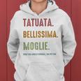 Tatuata Bellissima Moglie Festa Della Mamma Inchiostrata Felpa con cappuccio da donna