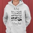 Veganaegana Con Scritta Be Kind To Every Kind Felpa con cappuccio da donna