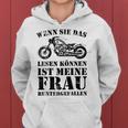 Wenn Sie Das Lesen Können Ist Meine Frau Runtergefallen Kapuzenpullover für Damen