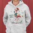 Winteribes Flamingo Christmas Xmas Slogan Kapuzenpullover für Damen