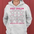 Women's Stag Night Erst Zahlen Dann Die Braut First Numbers Then The Bride Kapuzenpullover für Damen