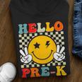 Groovy Hello Pre-K Retro Team Preschool Back To School Boys Youth Hoodie